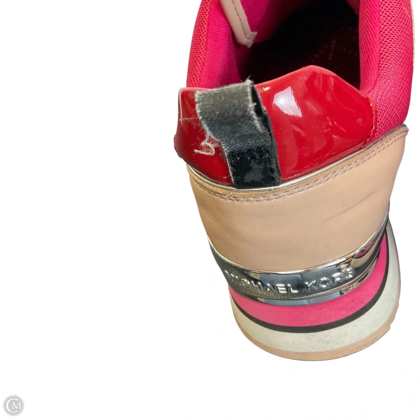 Shoes Designer By Michael Kors In Pink & Red, Size: 7