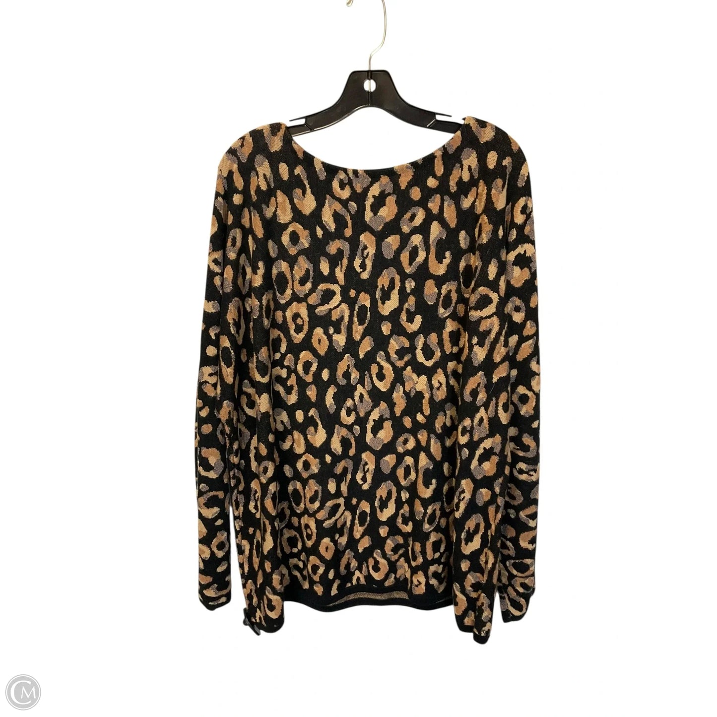 Sweater By Chicos In Animal Print, Size: Xxl