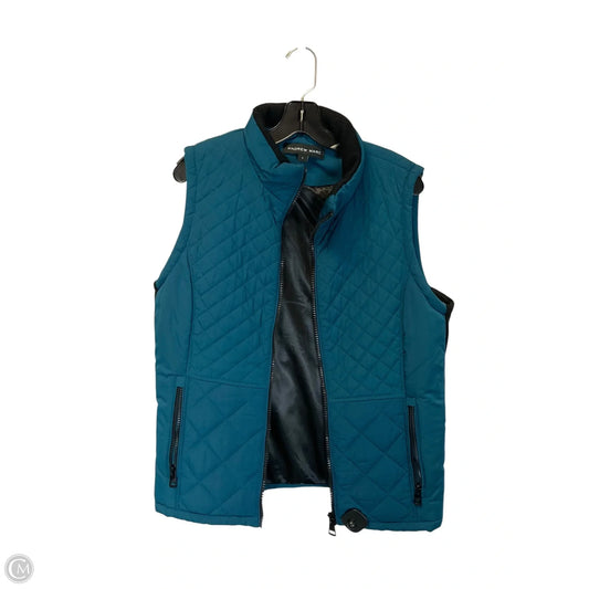 Vest Puffer & Quilted By Andrew Marc In Teal, Size: L