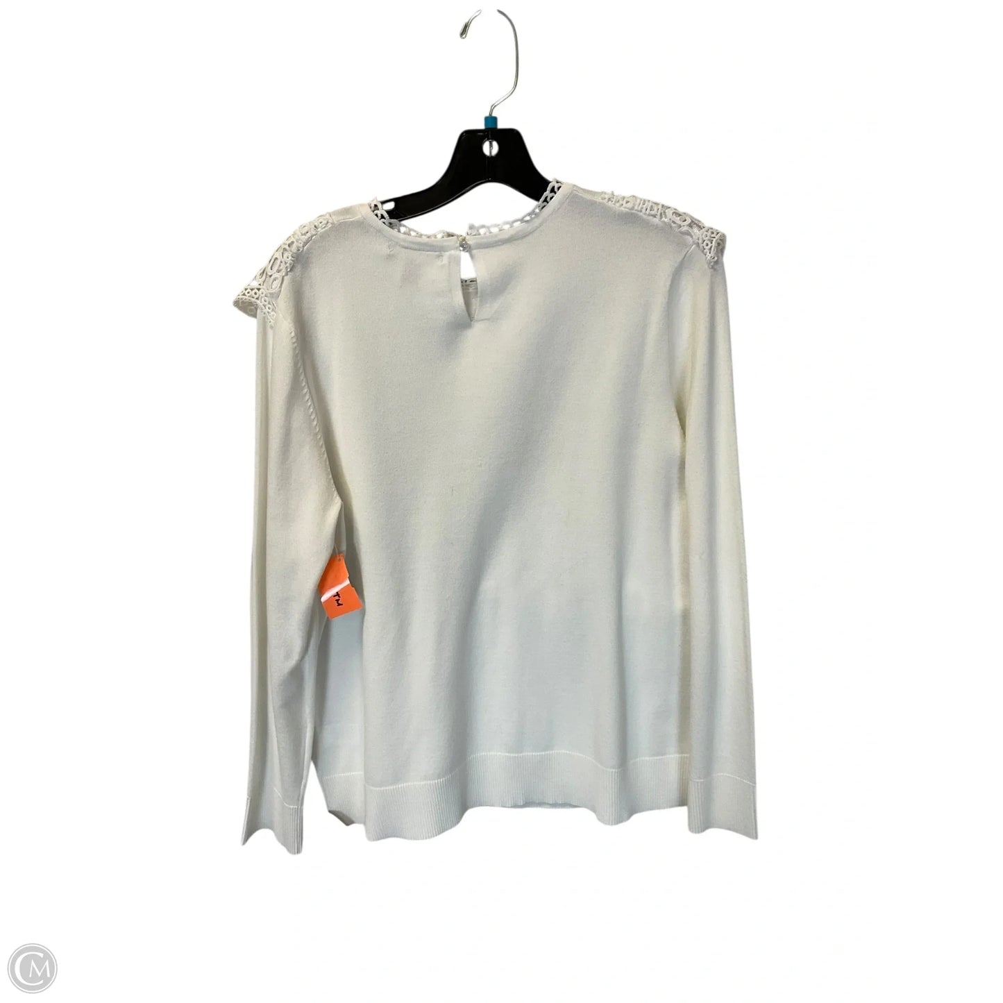 Top Long Sleeve By Cable And Gauge In White, Size: Xl
