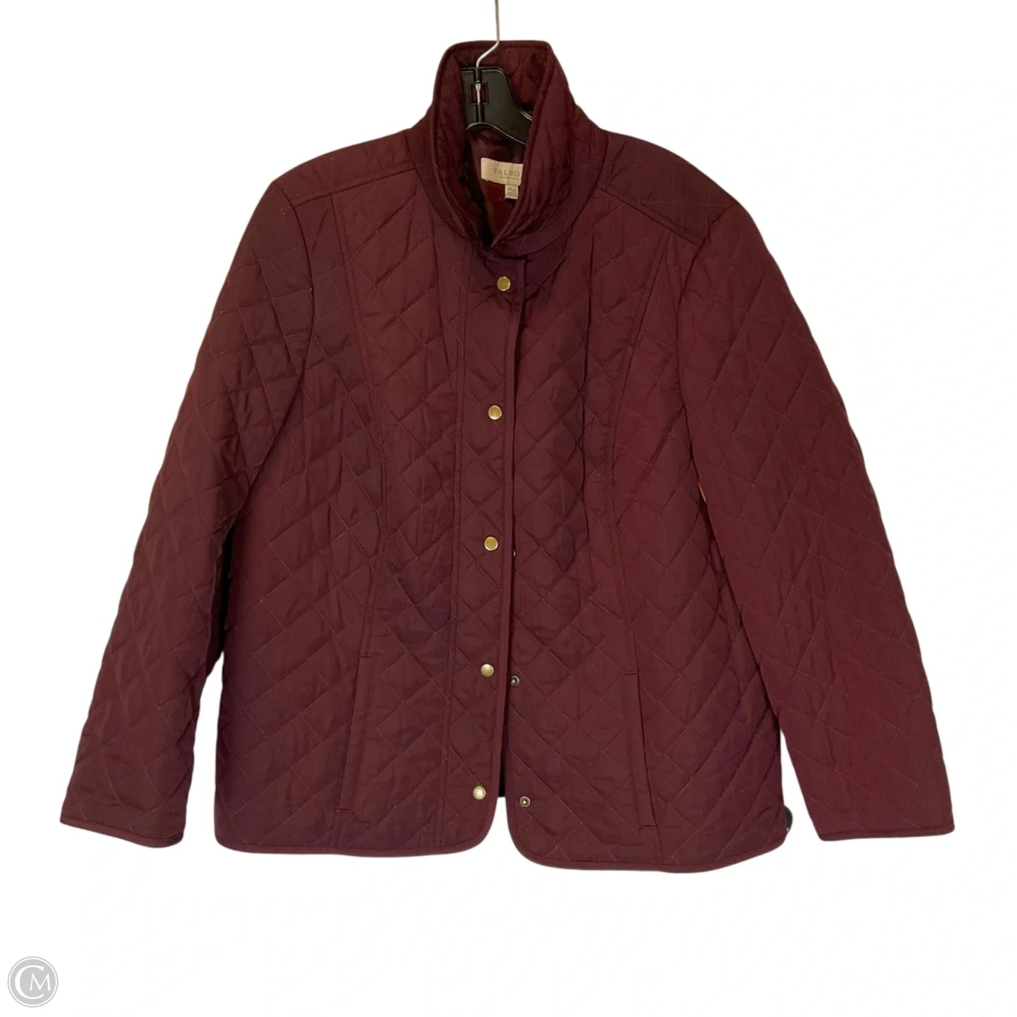 Jacket Puffer & Quilted By Talbots In Maroon, Size: Xl PETITE