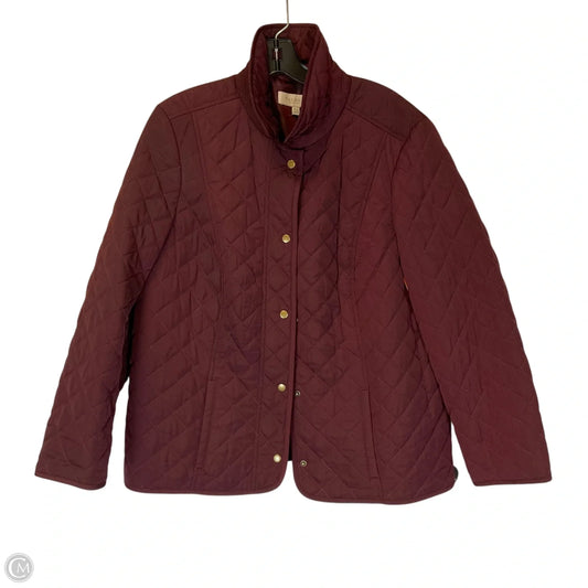 Jacket Puffer & Quilted By Talbots In Maroon, Size: Xl PETITE