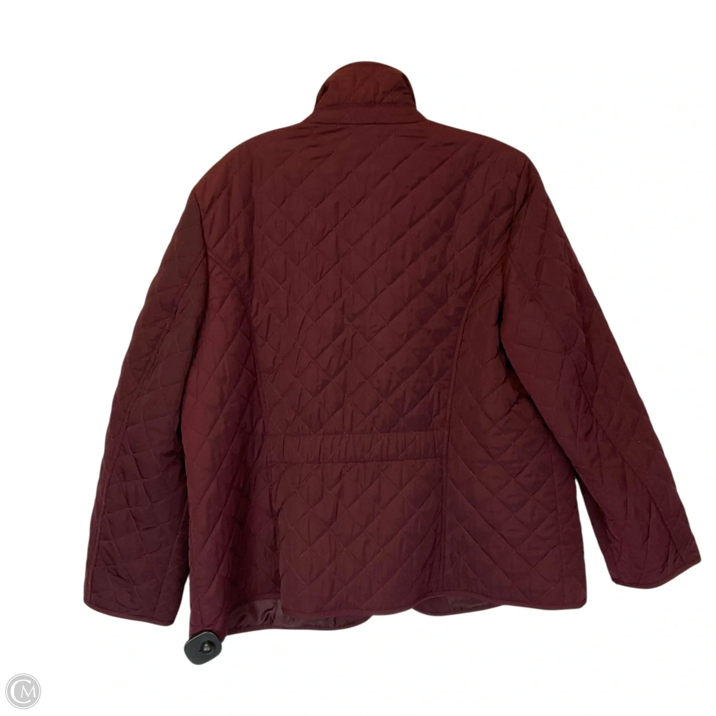 Jacket Puffer & Quilted By Talbots In Maroon, Size: Xl PETITE