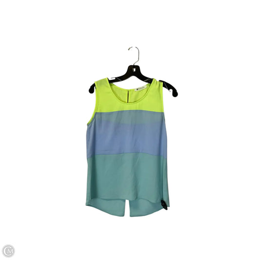 Top Sleeveless By Impeccable Pig In Blue & Green, Size: S