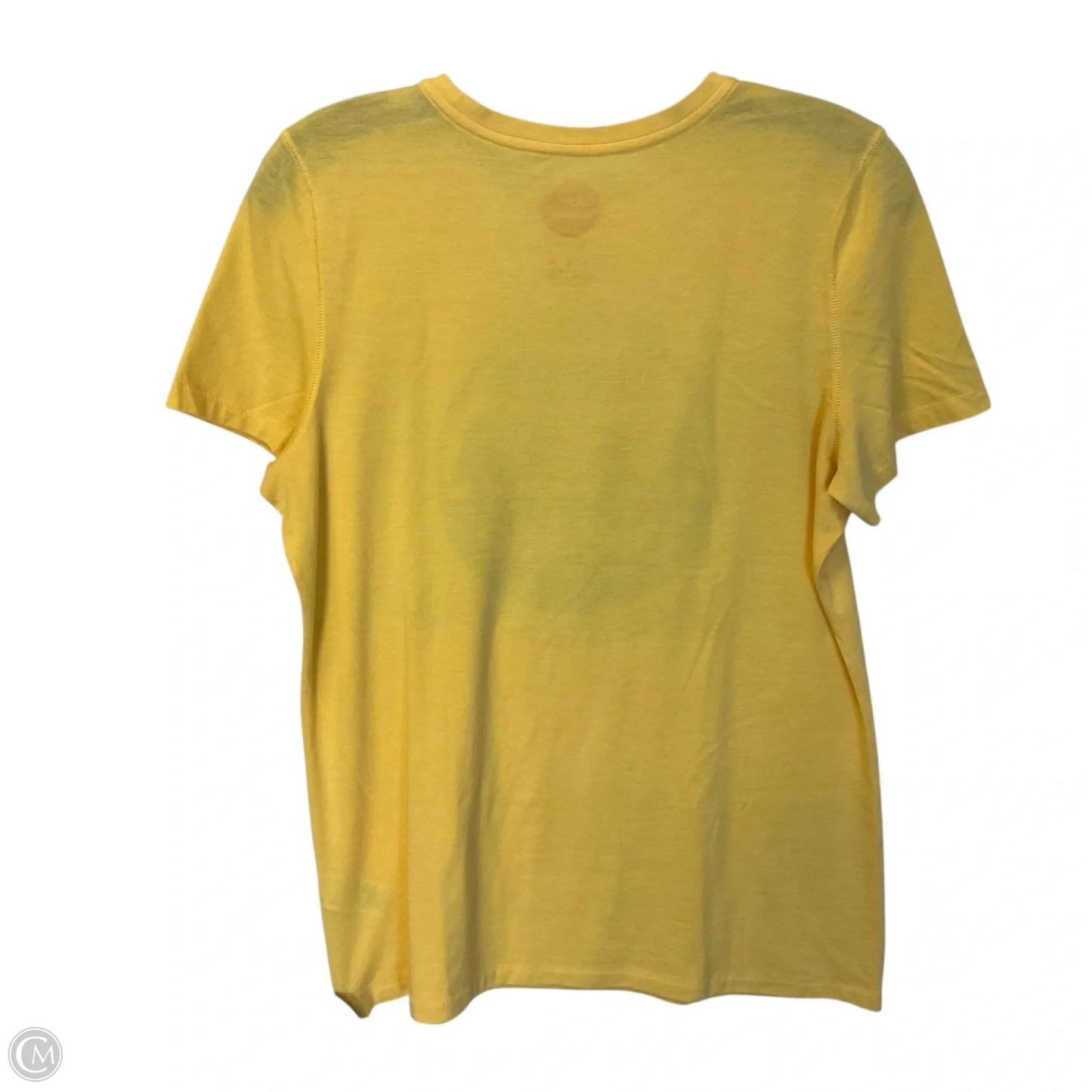 Top Short Sleeve Basic By Life Is Good In Yellow, Size: M