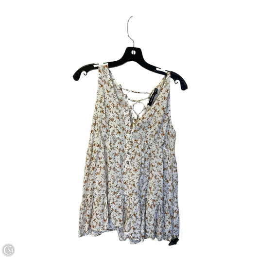 Top Sleeveless By Doe & Rae In Floral Print, Size: S