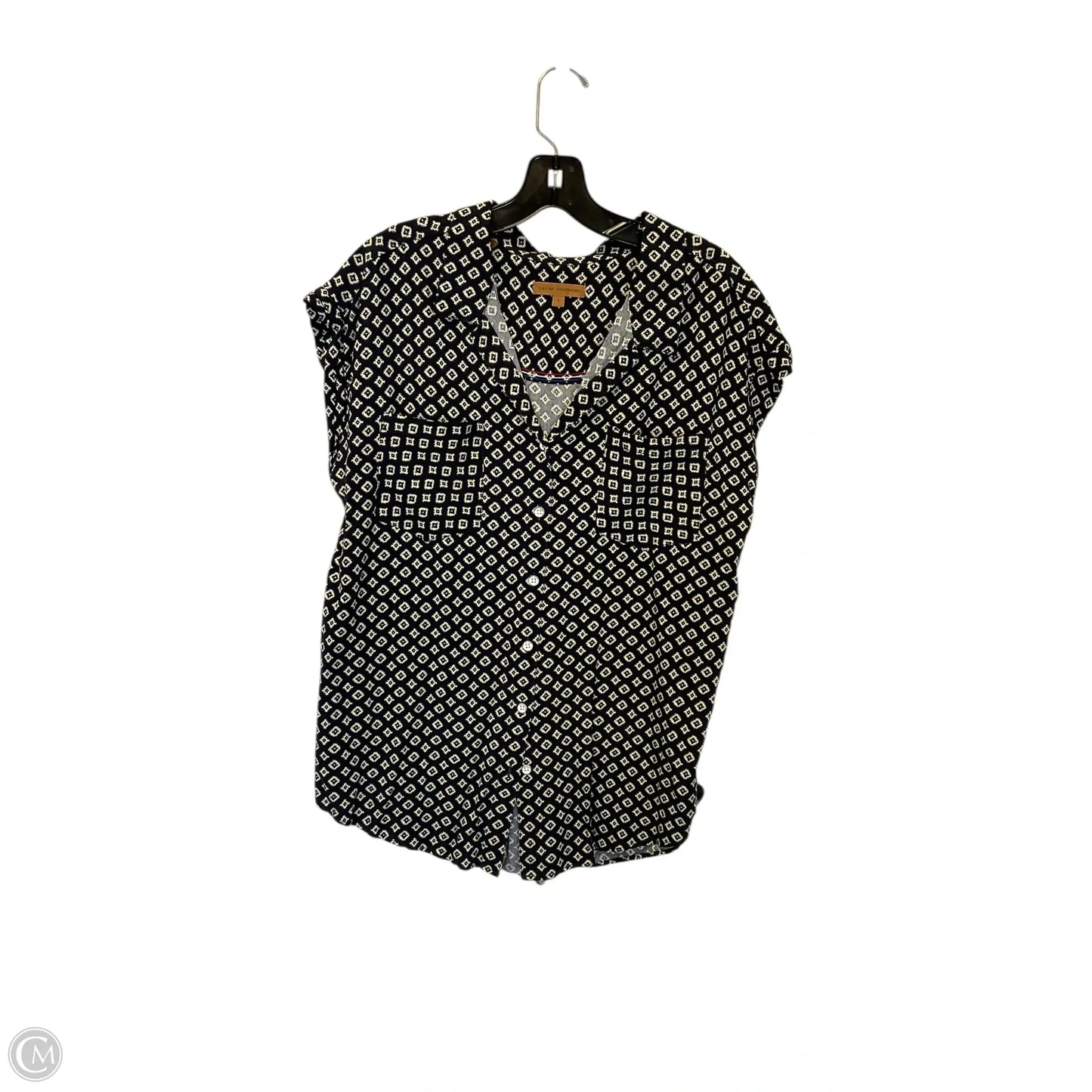 Top Short Sleeve By Jachs Girlfirend In Navy, Size: L