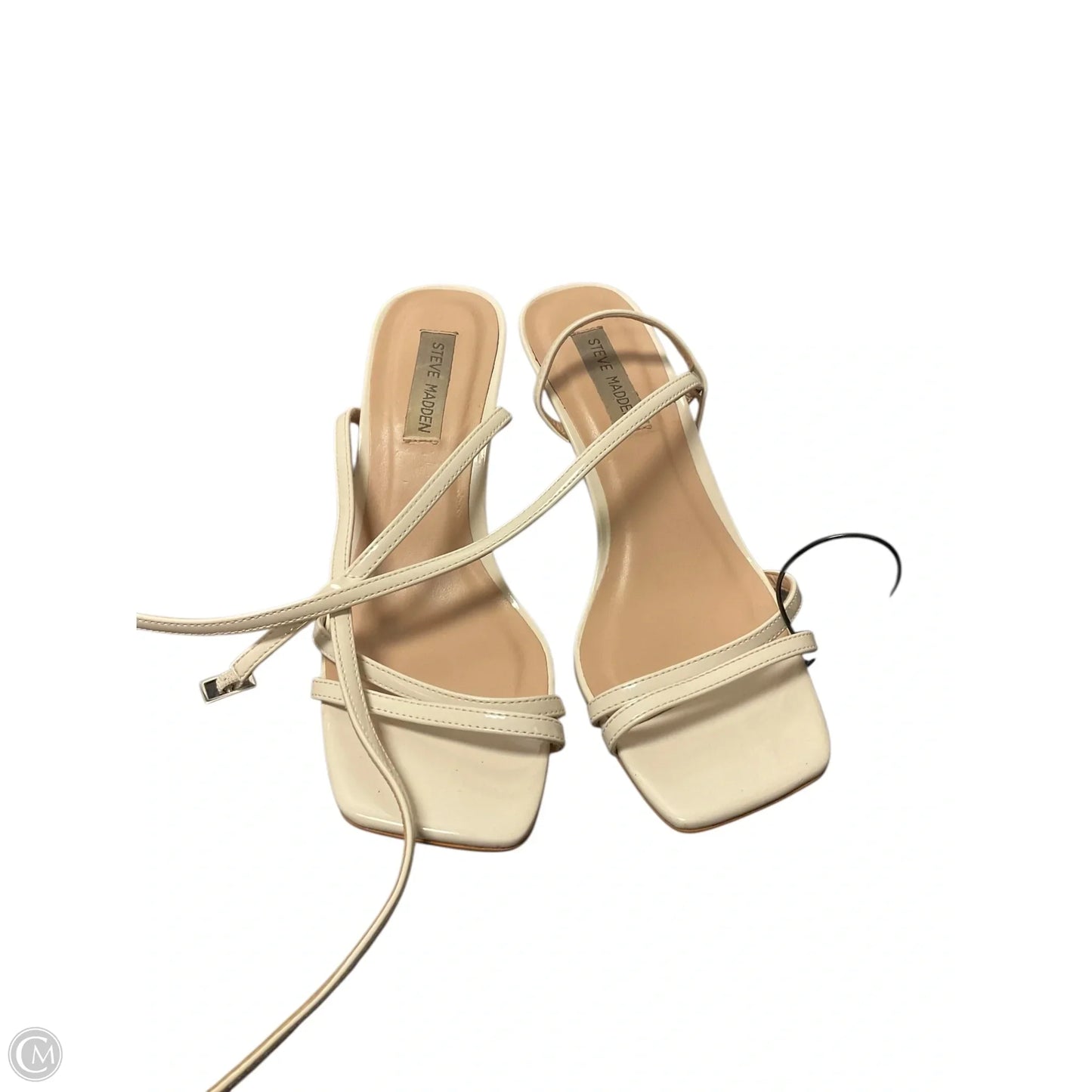 Sandals Heels Stiletto By Steve Madden In Cream, Size: 8.5