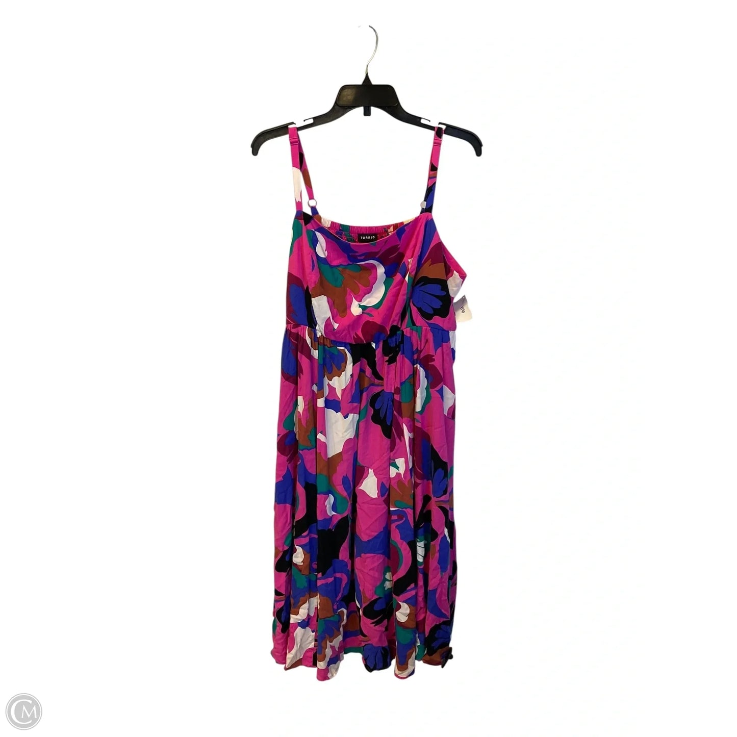 Dress Casual Midi By Torrid In Multi-colored, Size: 1x