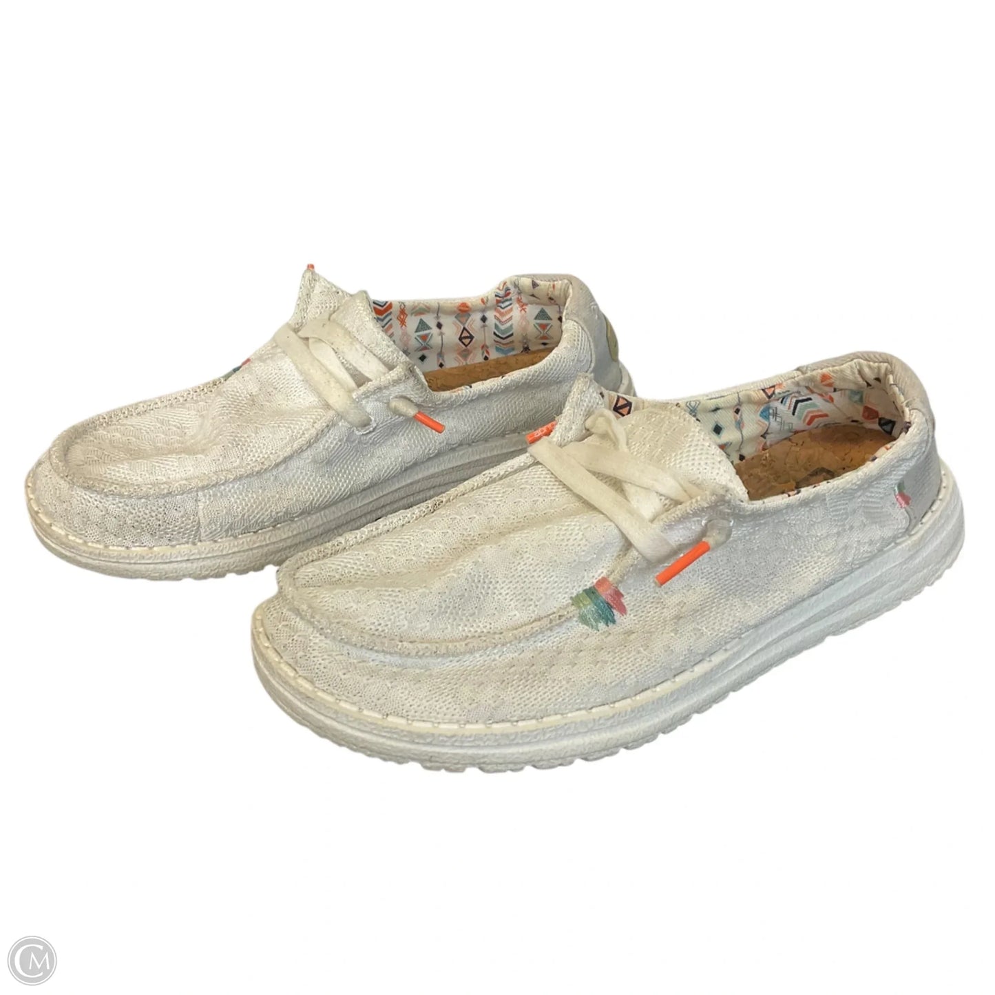 Shoes Flats By Hey Dude In White, Size: 6