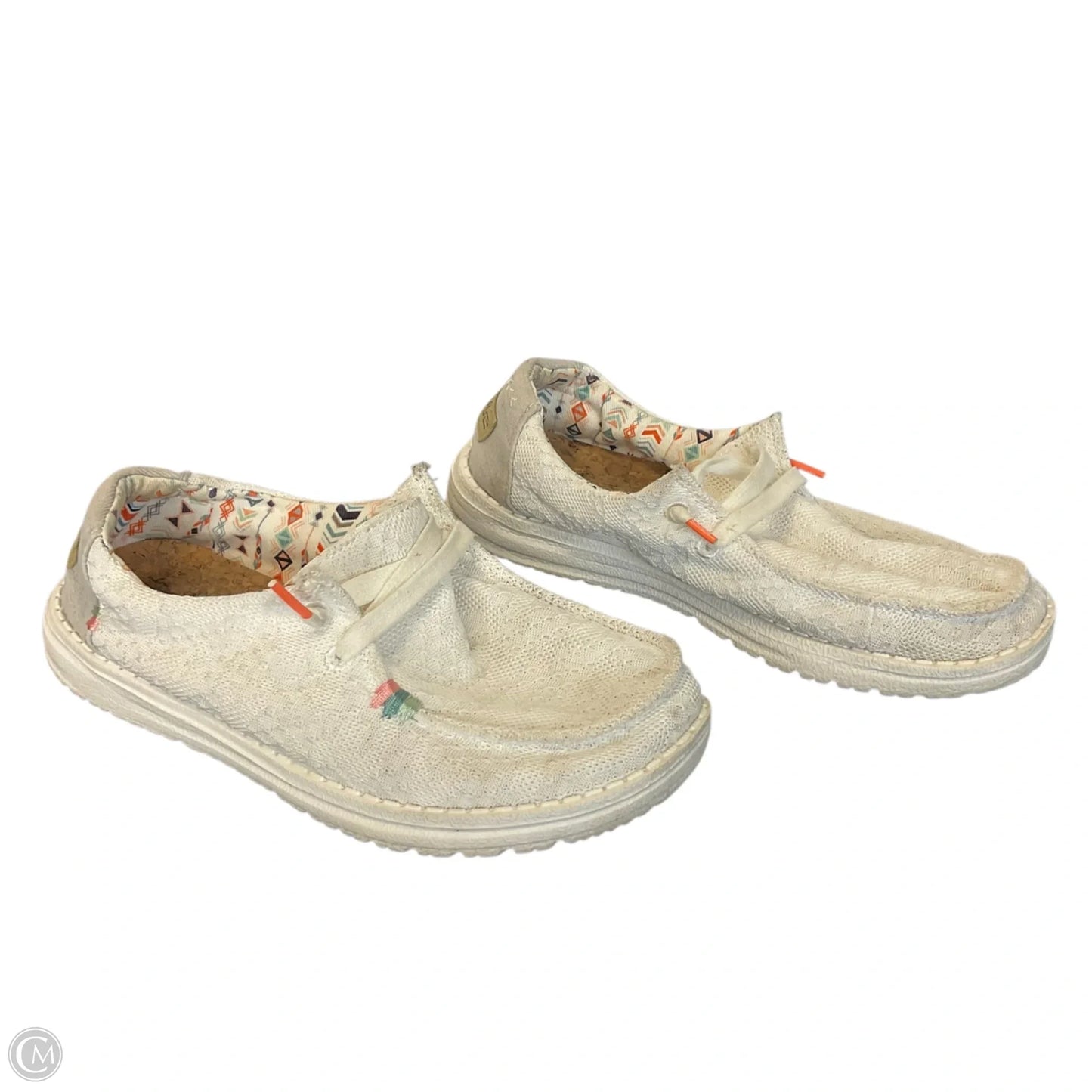 Shoes Flats By Hey Dude In White, Size: 6