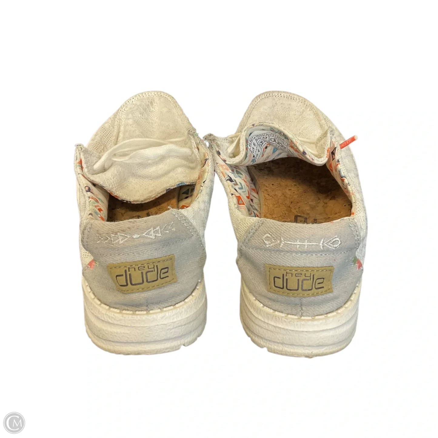 Shoes Flats By Hey Dude In White, Size: 6