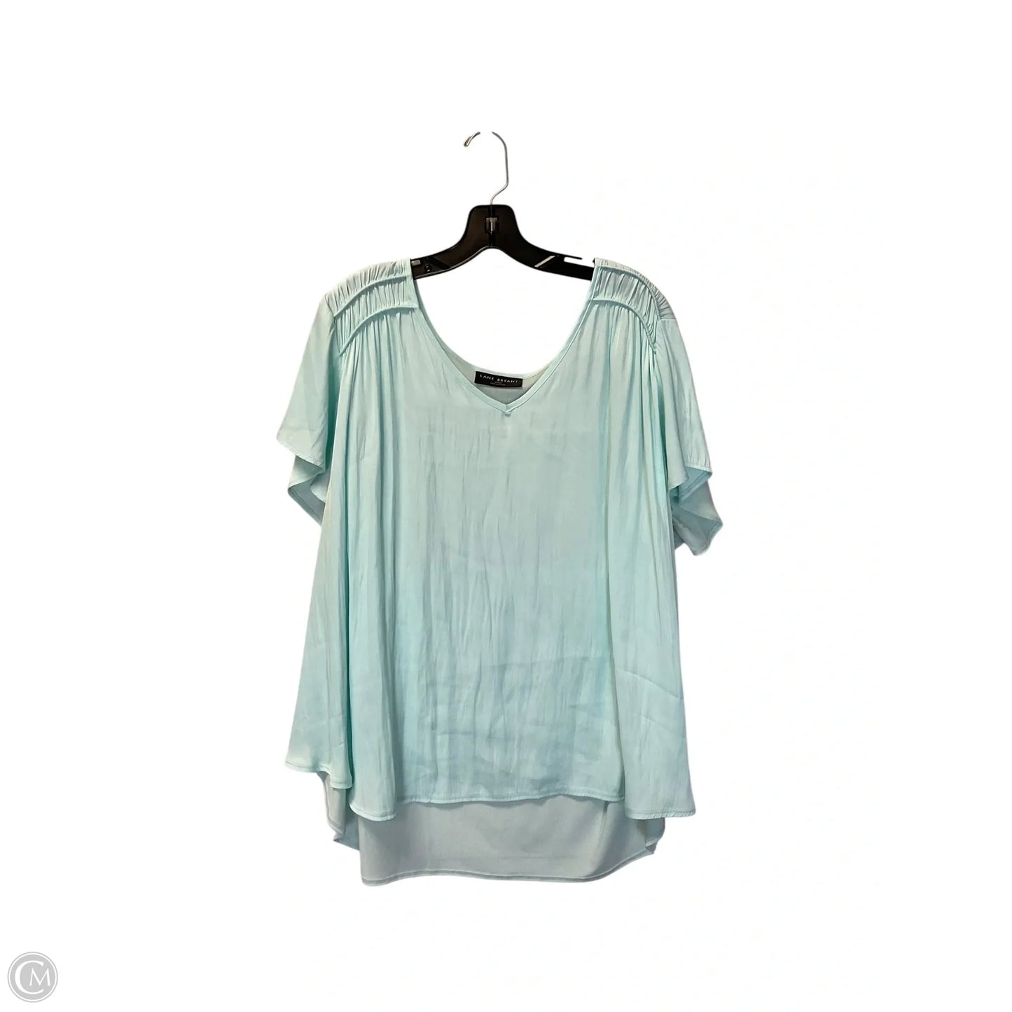 Top Short Sleeve By Lane Bryant In Aqua, Size: 2x
