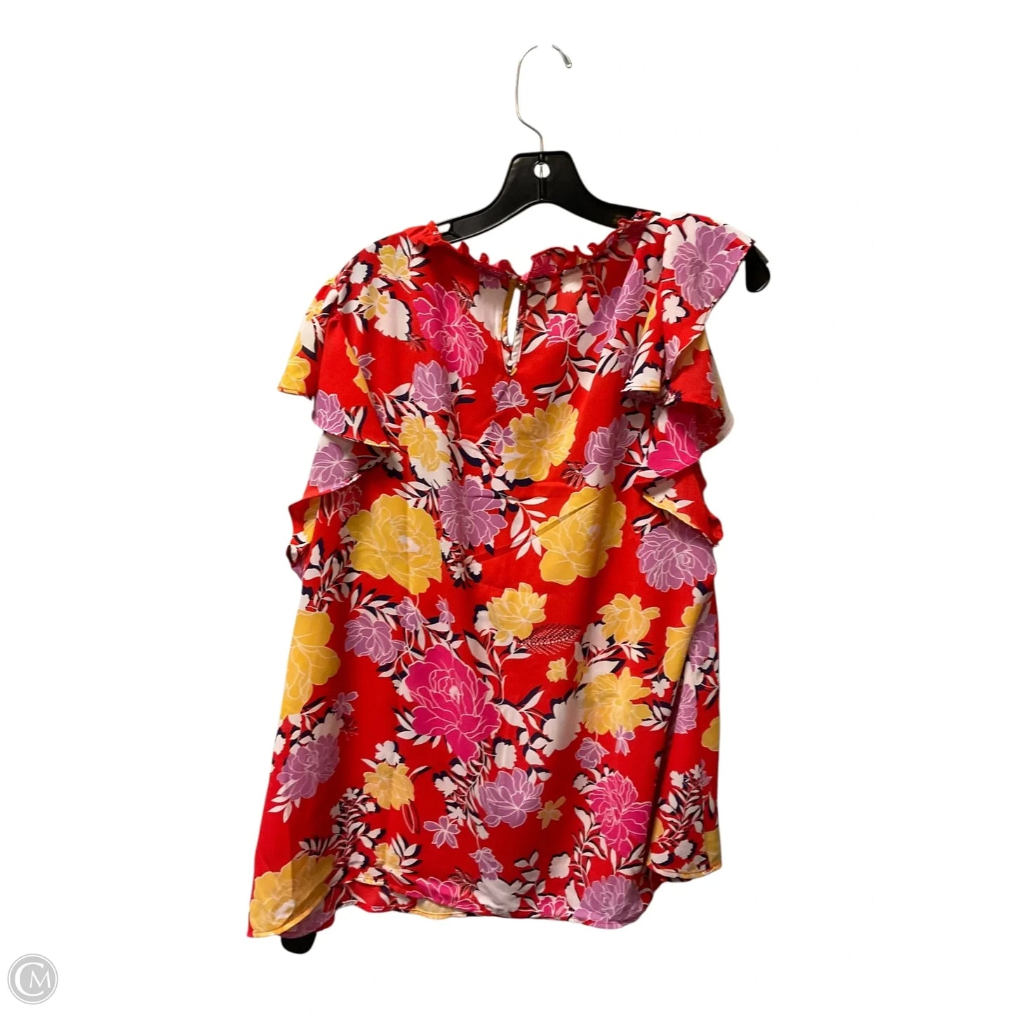Top Short Sleeve By Clothes Mentor In Red, Size: 1x
