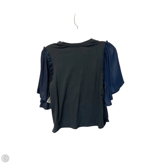 Top Short Sleeve By Current Air In Navy, Size: S