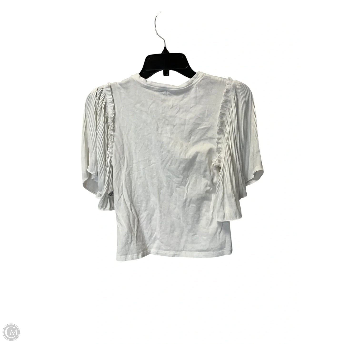 Top Short Sleeve By Current Air In White, Size: Xs