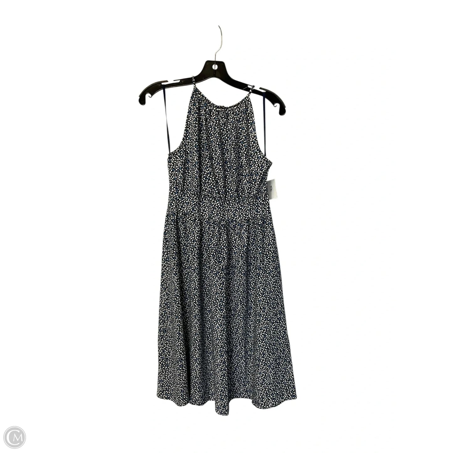 Dress Casual Midi By Ann Taylor In Blue & White, Size: 0