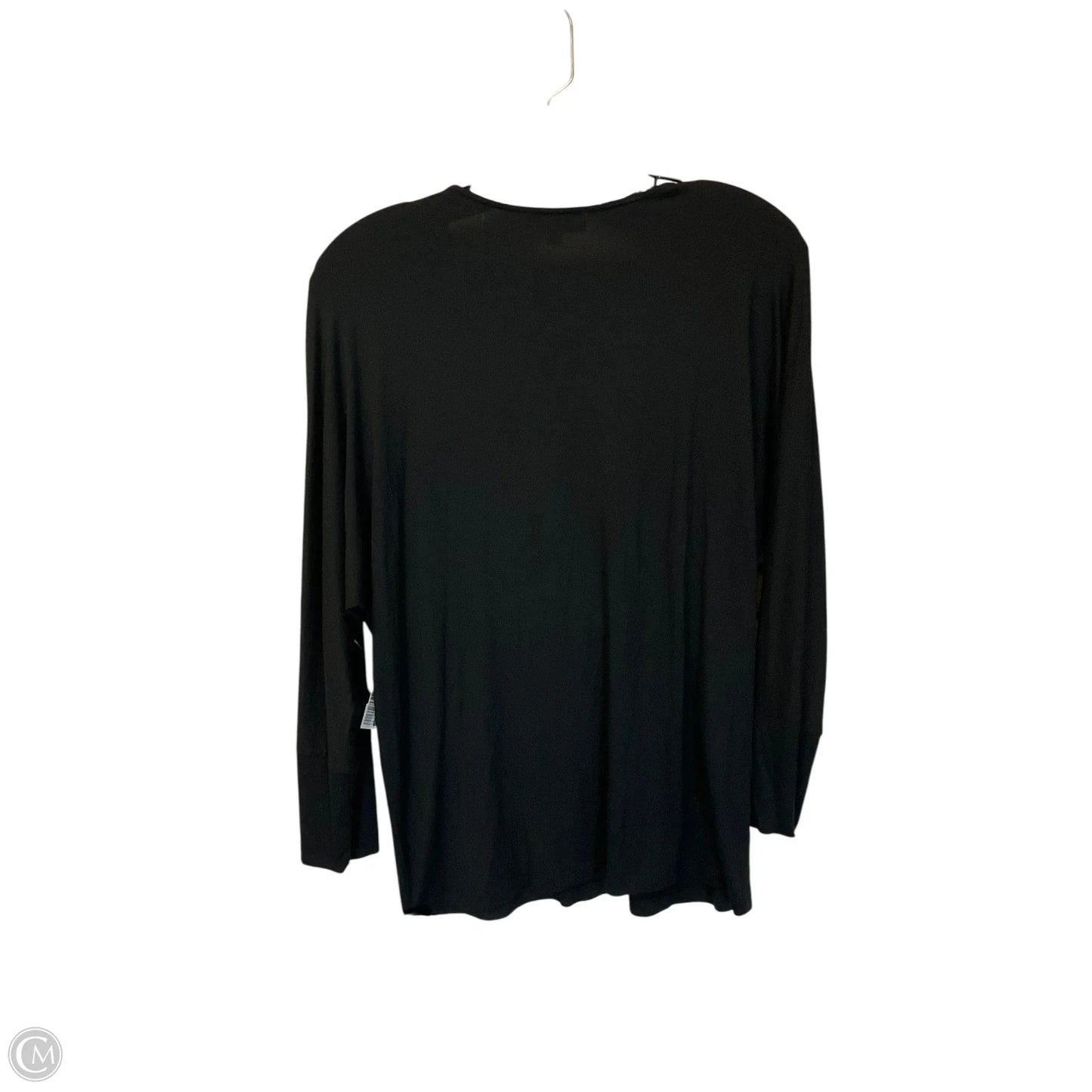 Top Long Sleeve By Calvin Klein In Black, Size: S