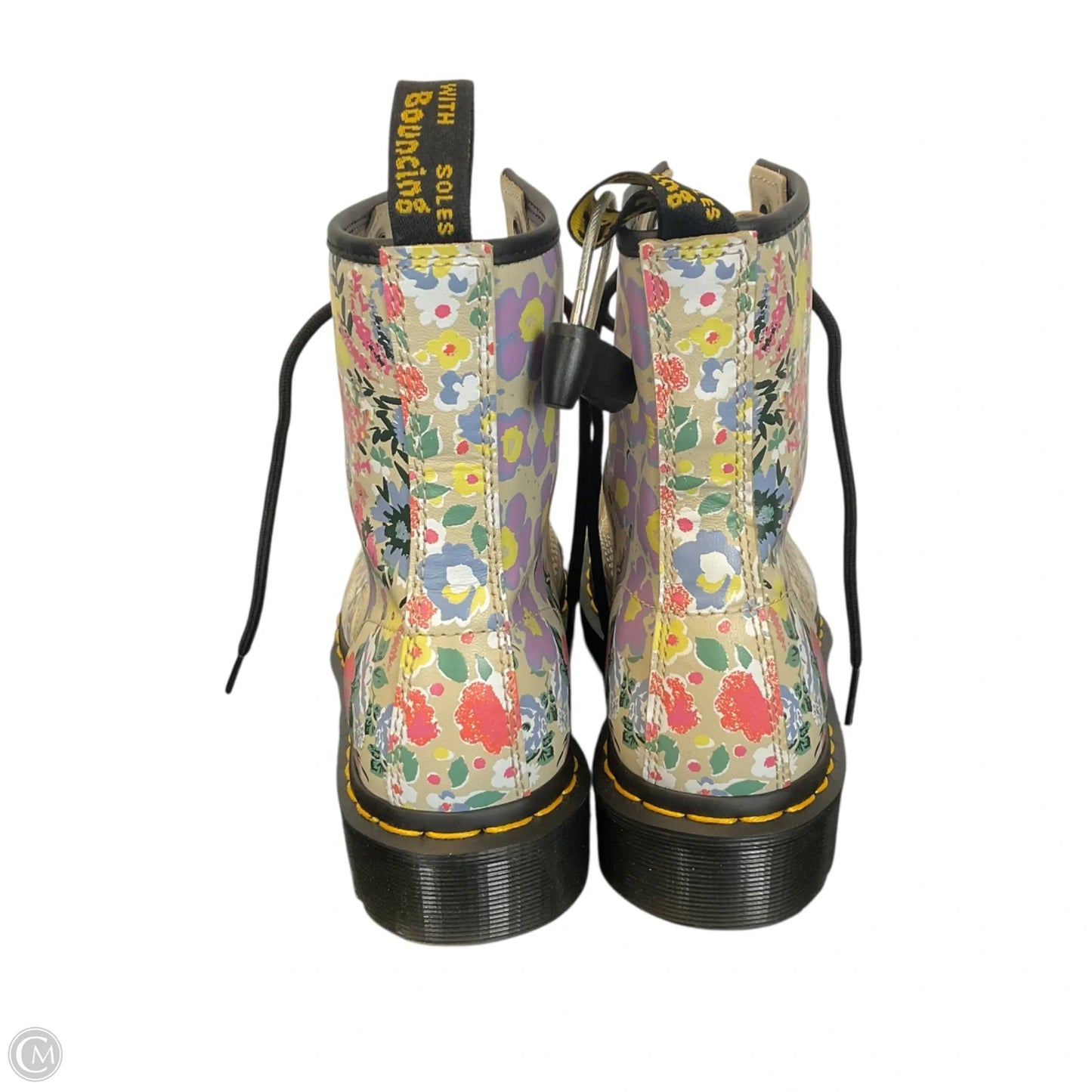 Boots Combat By Dr Martens In Floral Print, Size: 7