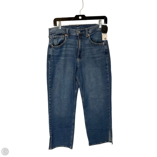 Jeans Straight By Gap In Blue Denim, Size: 8