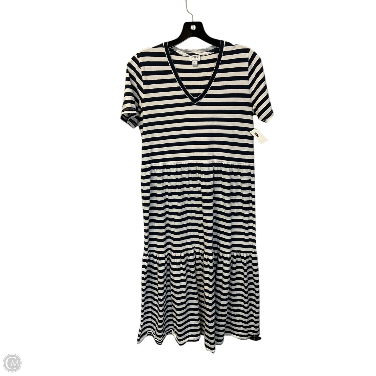 Dress Casual Midi By J. Crew In Striped Pattern, Size: S
