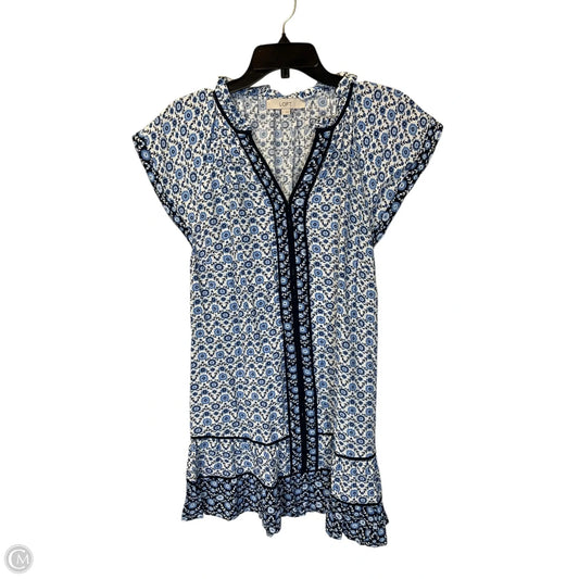 Dress Casual Short By Loft In Blue & White, Size: S