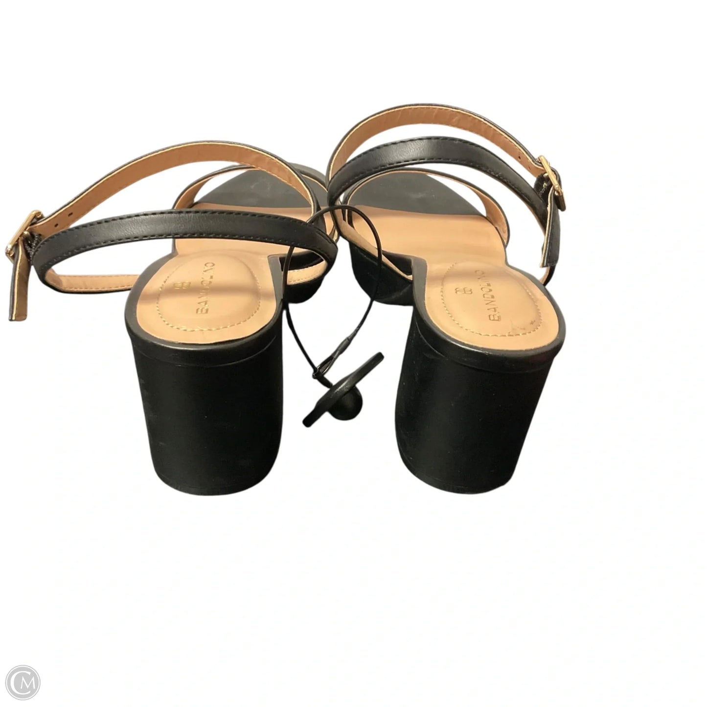 Sandals Heels Block By Bandolino In Black, Size: 9