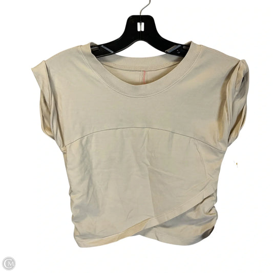 Top Short Sleeve By Free People In Cream, Size: S