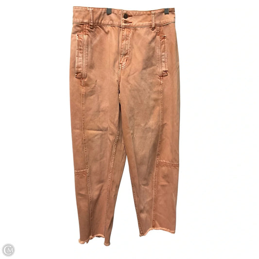 Jeans Boyfriend By We The Free In Orange Denim, Size: 6