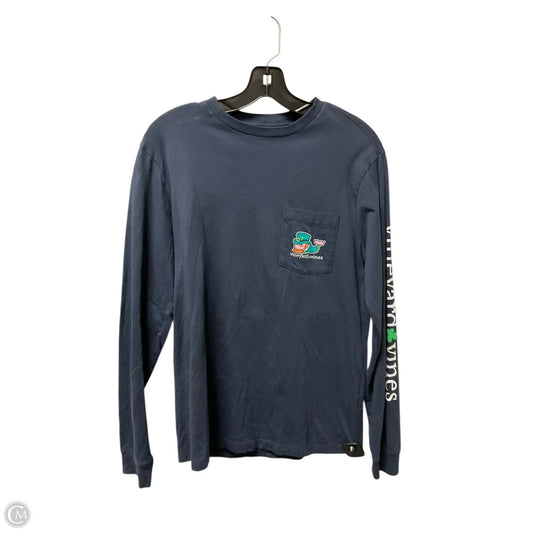 Top Long Sleeve Basic By Vineyard Vines In Navy, Size: Xs