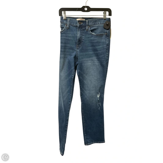 Jeans Straight By Lucky Brand In Blue Denim, Size: 10