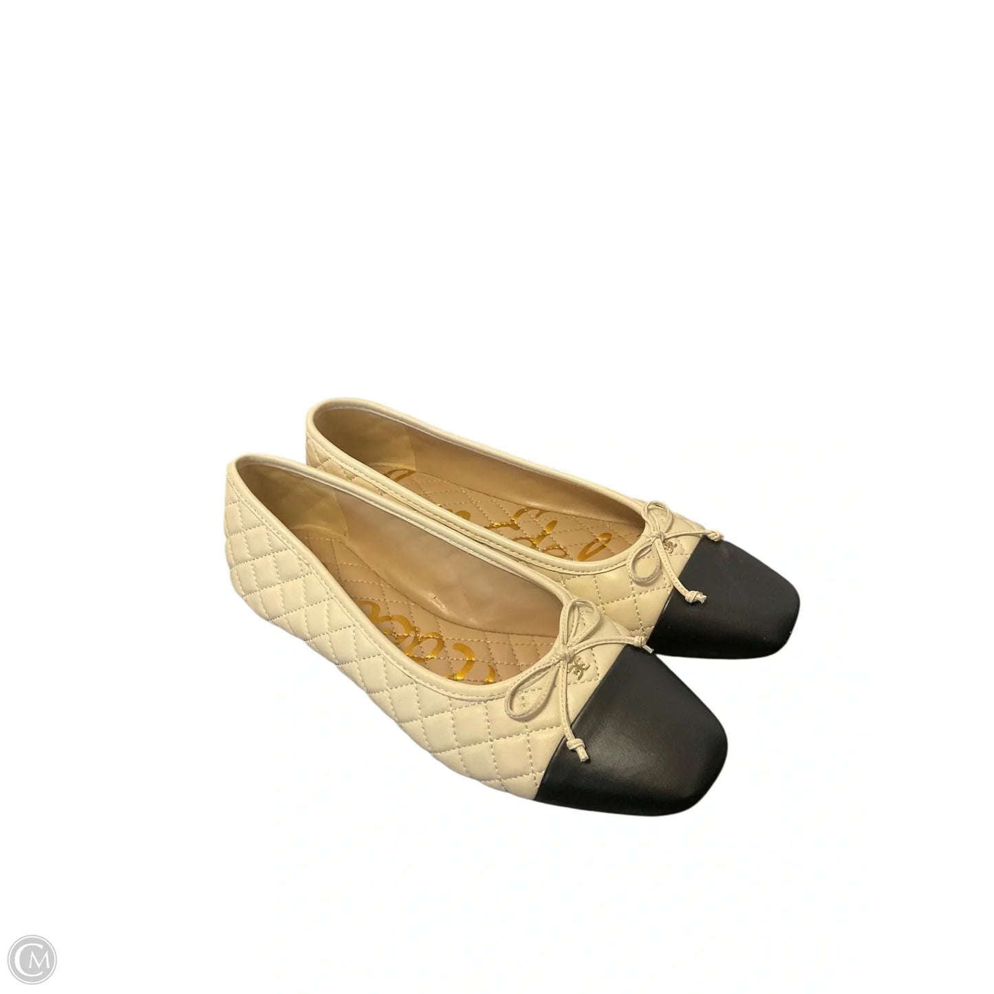 Shoes Flats By Sam Edelman In Black & Cream, Size: 7.5
