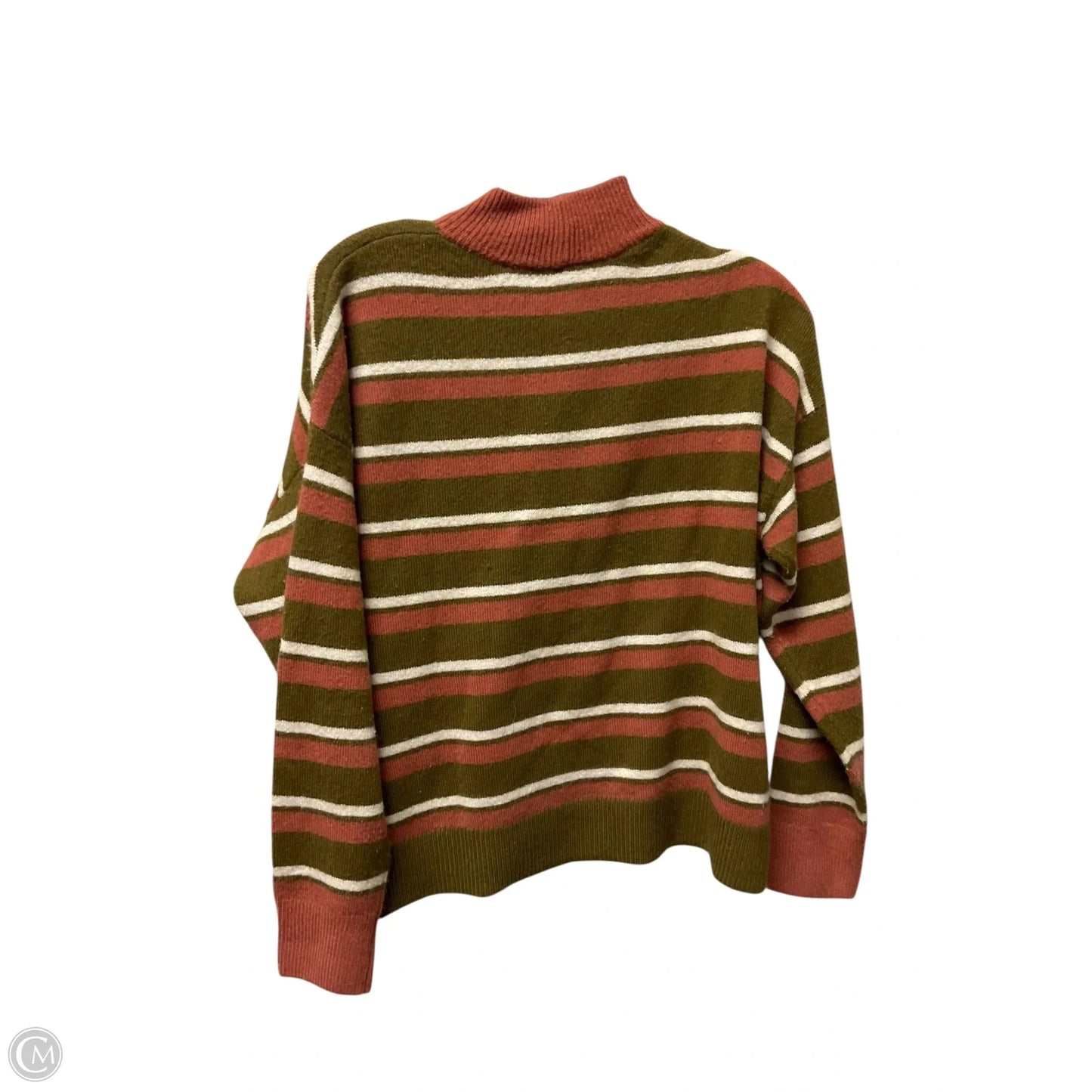 Sweater By Madewell In Green & Pink, Size: M