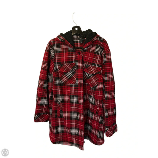 Coat Peacoat By Torrid In Plaid Pattern, Size: 1x