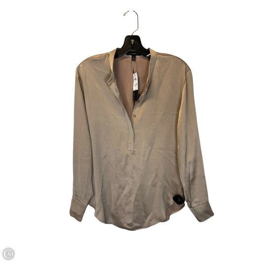 Top Long Sleeve By Banana Republic In Tan, Size: S