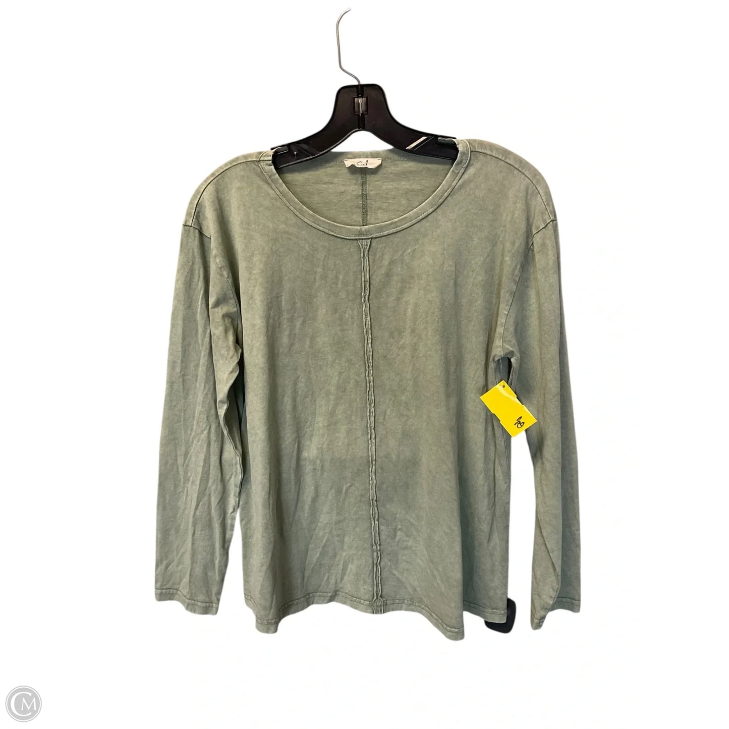 Top Long Sleeve By Easel In Green, Size: S