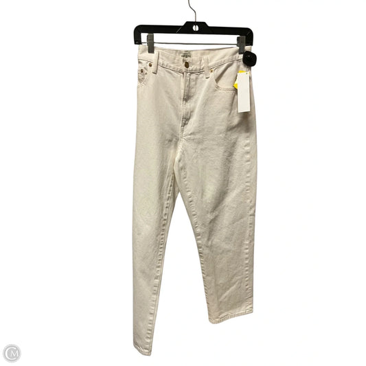Jeans Designer By Tory Burch In White Denim, Size: 6