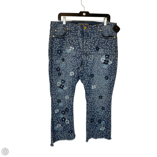 Jeans Cropped By Michael By Michael Kors In Blue Denim, Size: 14