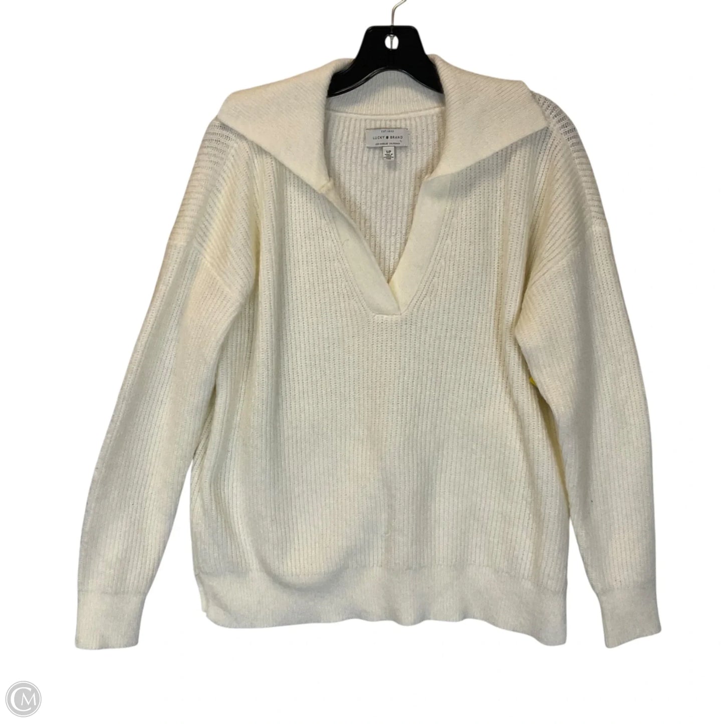 Sweater By Lucky Brand In Cream, Size: S