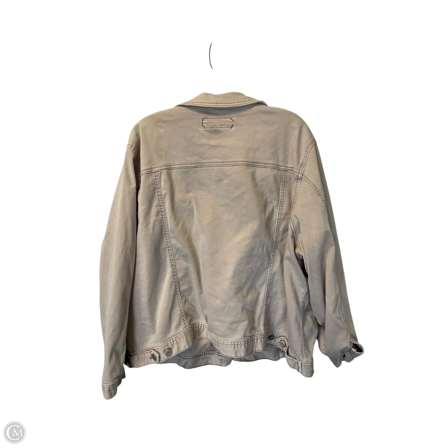 Jacket Denim By Maurices In Tan Denim, Size: 4x