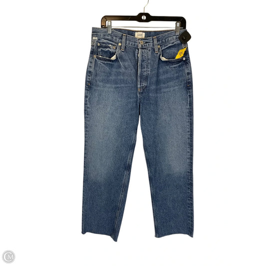 Jeans Straight By Citizens Of Humanity In Blue Denim, Size: 6