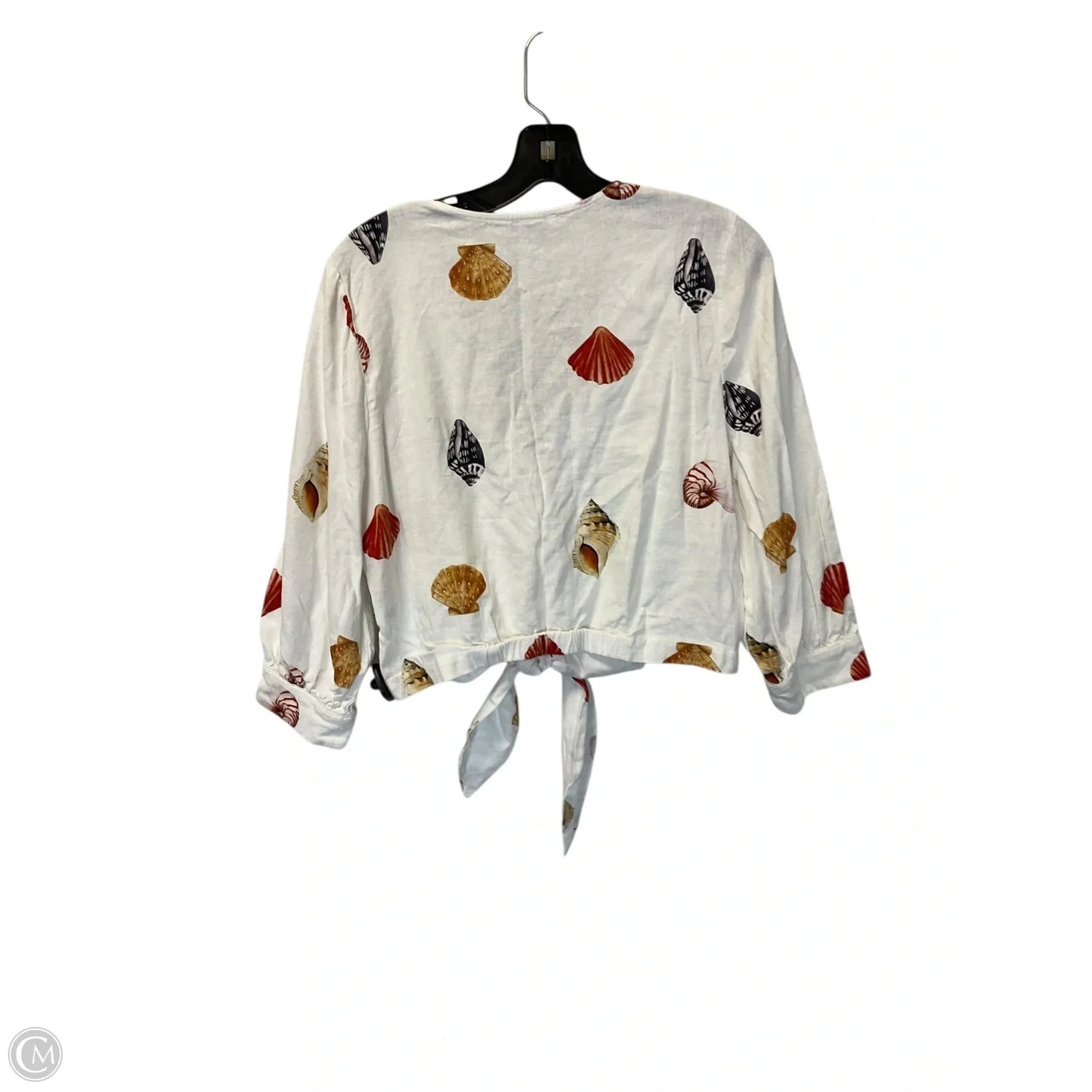 Top Long Sleeve By Rachel Zoe In White, Size: M