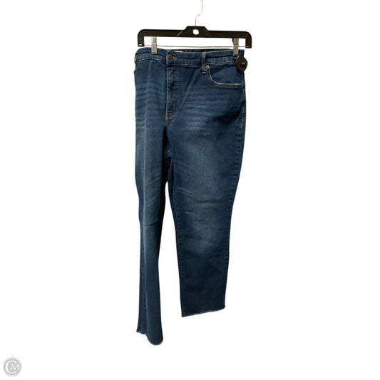 Jeans Straight By Crown And Ivy In Blue Denim, Size: 16