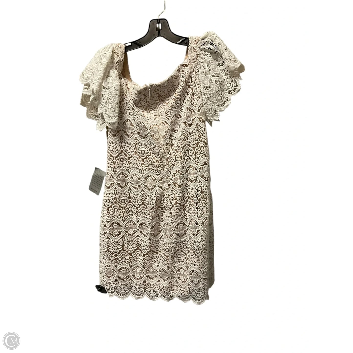 Dress Party Short By Eliza J In Tan & White, Size: 10