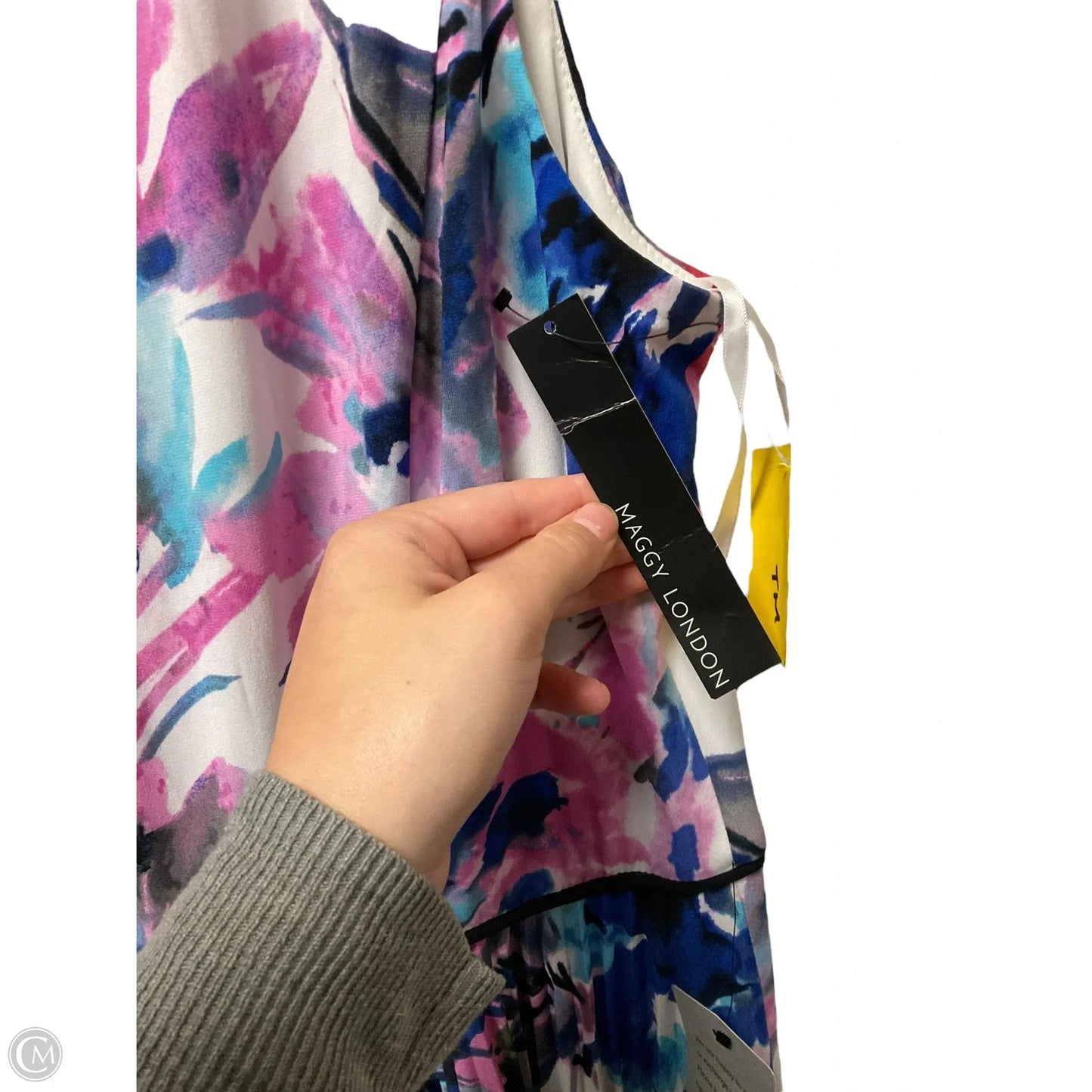 Dress Party Short By Maggy London In Blue & Pink, Size: 12