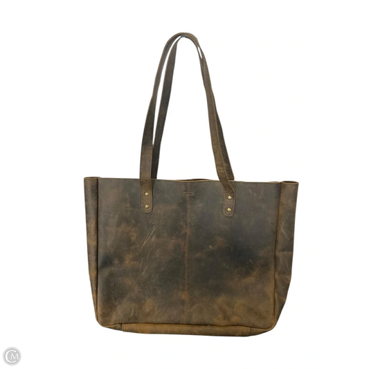 Handbag Leather By Clothes Mentor, Size: Large