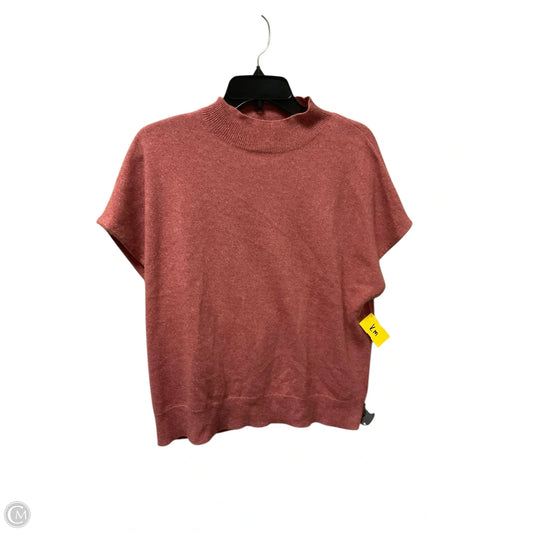 Sweater Short Sleeve By T Tahari In Pink, Size: Xl