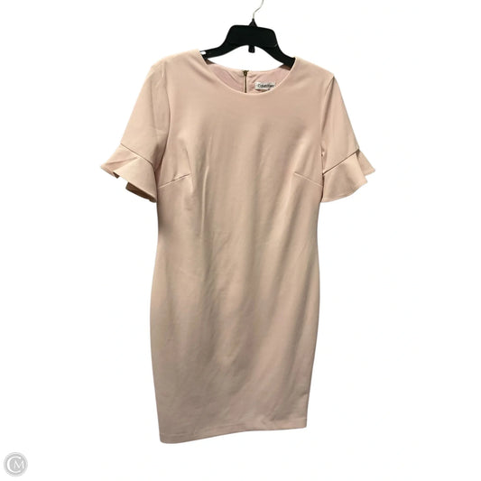 Dress Work By Calvin Klein In Pink, Size: 12