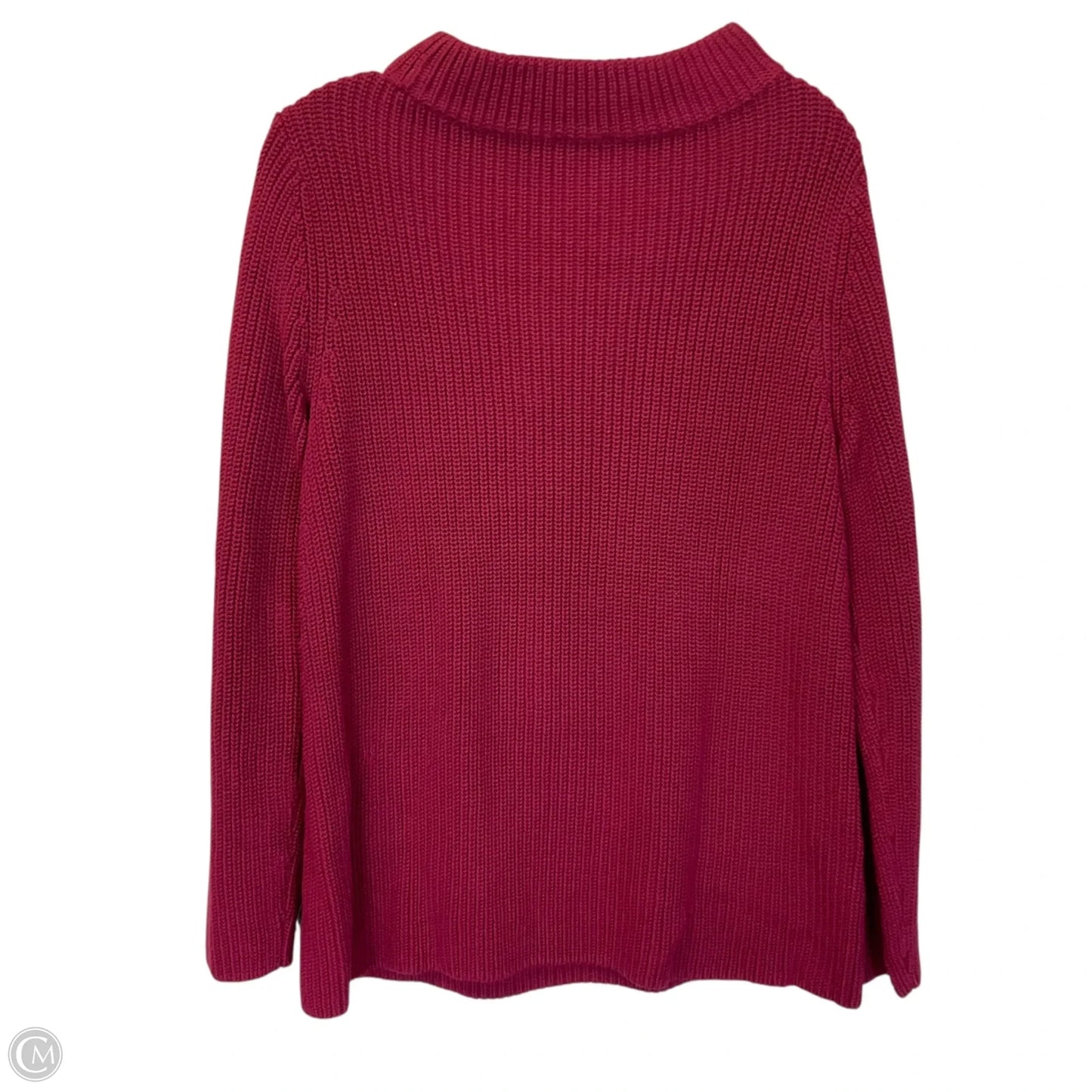 Sweater By Talbots In Pink, Size: L