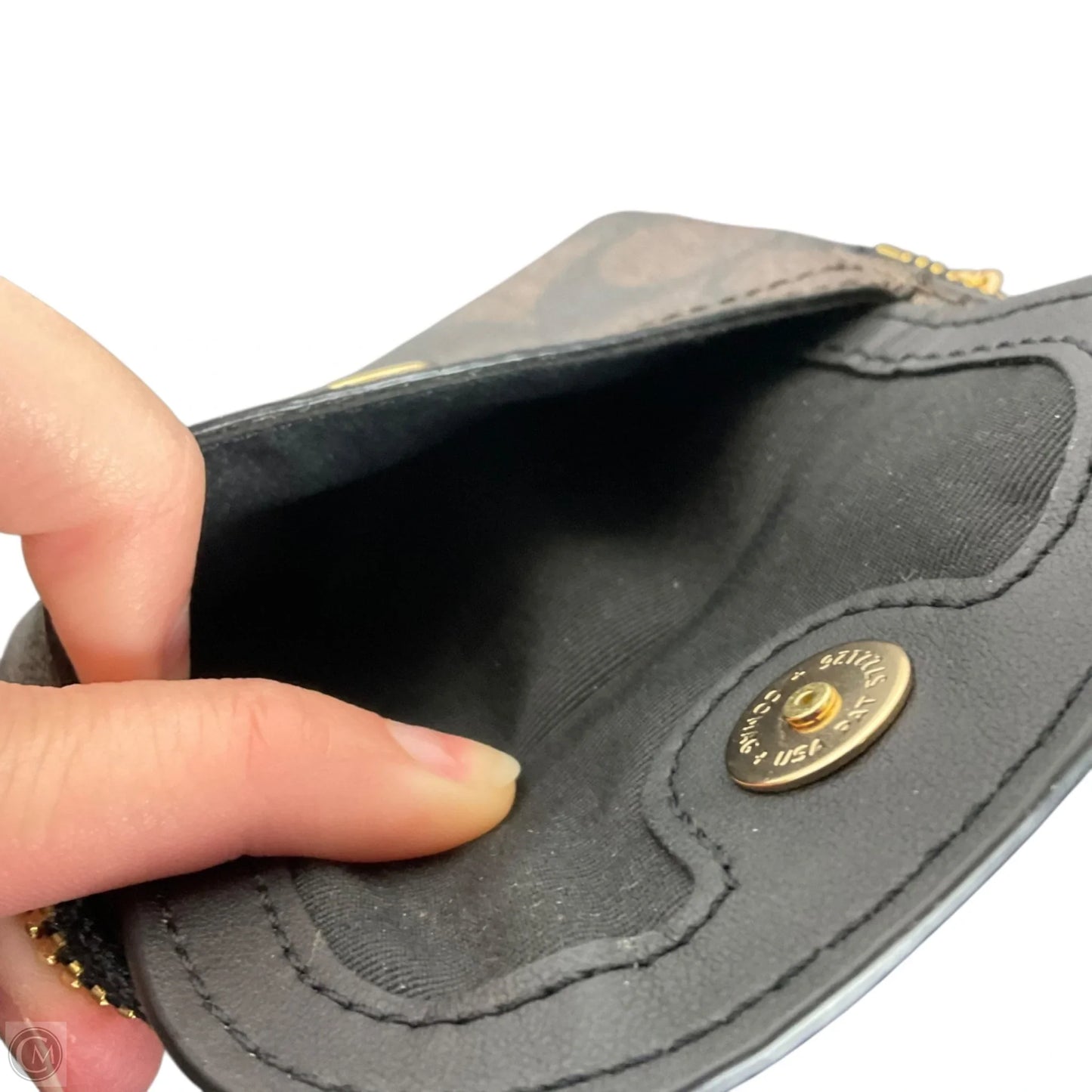 Coin Purse Designer By Coach, Size: Small